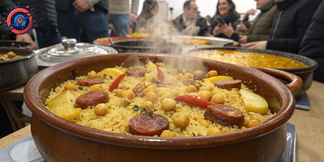 Arroz al horno con sobras de cocido en cazuela de barro. Arroz al horno con sobras de cocido en cazuela de barro.