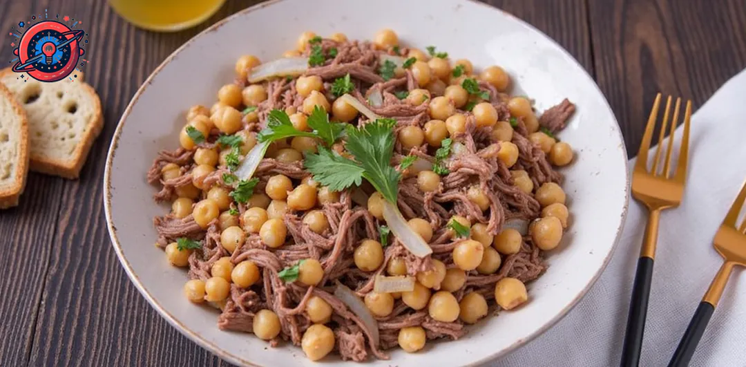 Plato de Ropa Vieja española hecha con sobras de cocido Plato de Ropa Vieja española hecha con sobras de cocido