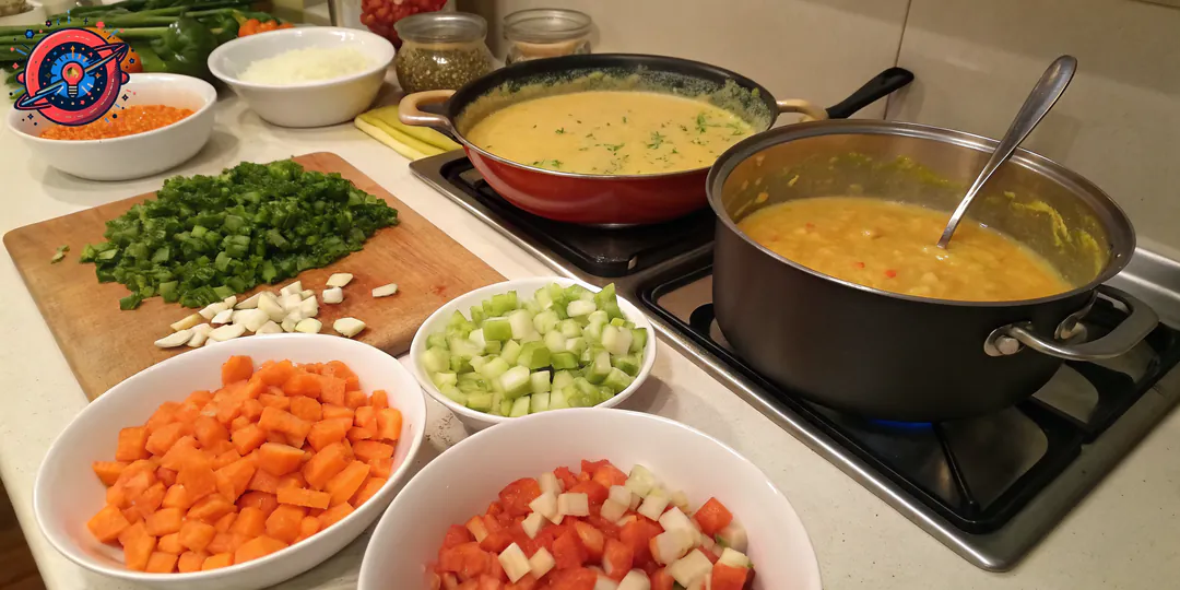 Proceso de elaboración de la crema de verduras del cocido casera