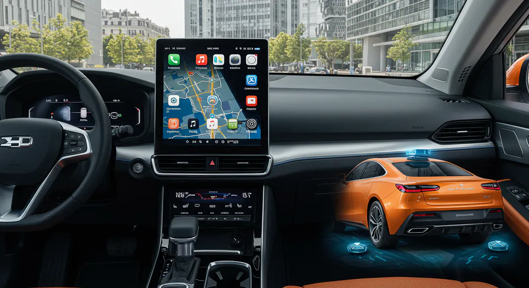 Xpeng G6 coche eléctrico chino tecnología avanzada conducción autónoma XNGP interior Xpeng G6 coche eléctrico chino tecnología avanzada conducción autónoma XNGP interior